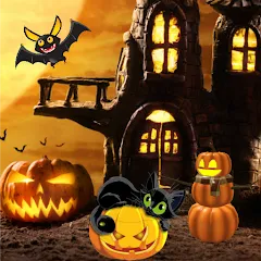 Взломанная Halloween Hidden Objects (Хэллоуин Скрытые Объекты)  [МОД Меню] - полная версия apk на Андроид