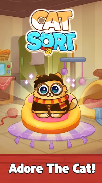 Cat Sort Puzzle: Cute Pet Game  [МОД Меню] Screenshot 1