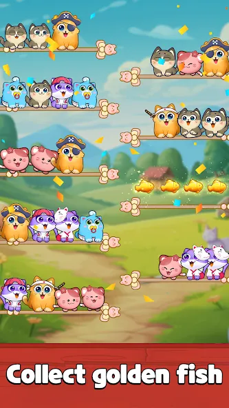 Cat Sort Puzzle: Cute Pet Game  [МОД Меню] Screenshot 3