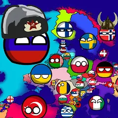 Скачать взломанную Countryballs: World War Simula (Кантриболс)  [МОД Меню] - стабильная версия apk на Андроид