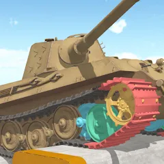 Взломанная Tank Physics Mobile Vol.3  [МОД Много монет] - полная версия apk на Андроид