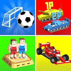 Скачать взломанную Cubic 2 3 4 Player Games (убик 2 3 4)  [МОД Mega Pack] - стабильная версия apk на Андроид