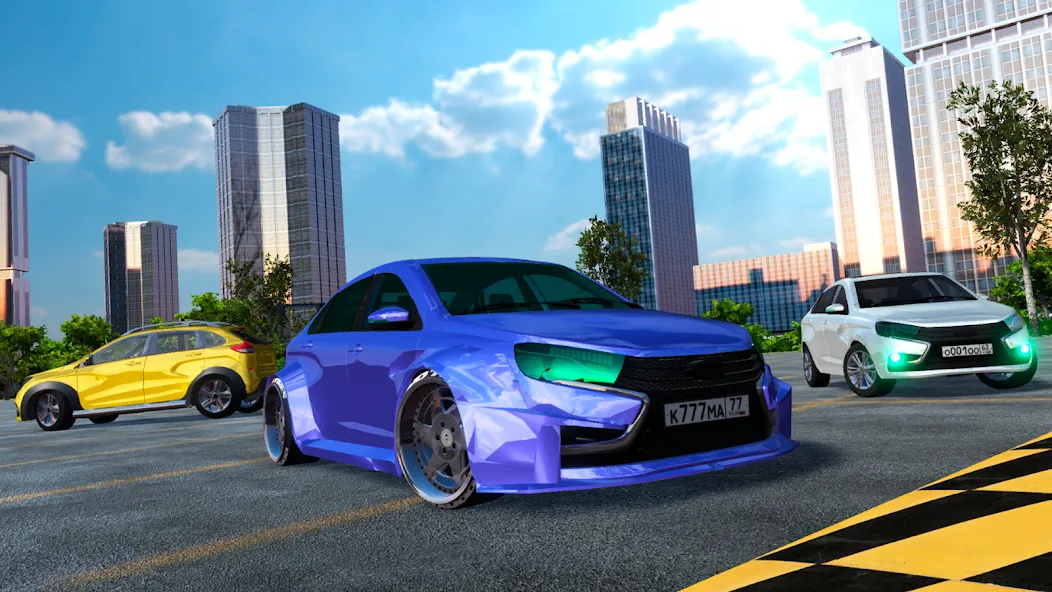 Lada - Russian Car Driving  [МОД Много монет] Screenshot 2