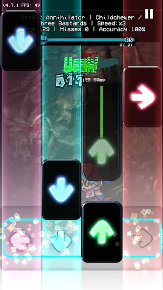 OsuAnime Bling Bang Bang Born (Уии Фанкин Етелед ФНФ Мод)  [МОД Menu] Screenshot 2