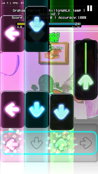 OsuAnime Bling Bang Bang Born (Уии Фанкин Етелед ФНФ Мод)  [МОД Menu] Screenshot 3