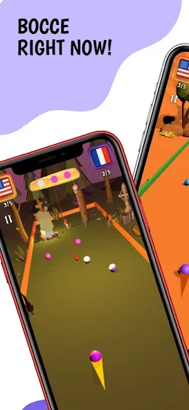 Bocce Ball 3D: Nations League (Бочче Болл 3Д)  [МОД Много денег] Screenshot 1