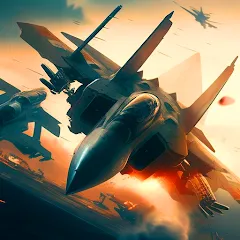 Скачать взломанную Aircraft Strike: Jet Fighter  [МОД Menu] - стабильная версия apk на Андроид