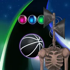 Взломанная Siren Head Forest Neon ball (Сайрен Хэд Лес Неоншар)  [МОД Unlimited Money] - последняя версия apk на Андроид