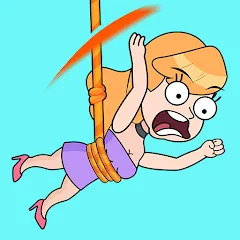 Взломанная Cut Master: Fun Rope Cut Game (Кат зе Роуп)  [МОД Mega Pack] - полная версия apk на Андроид