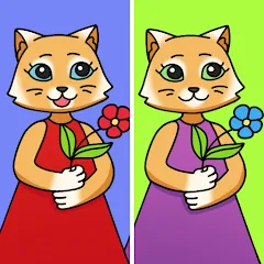 Взломанная Find Differences: Cute Cats  [МОД Бесконечные монеты] - последняя версия apk на Андроид
