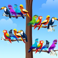 Взломанная Bird Sort - Color Puzzle  [МОД Unlimited Money] - стабильная версия apk на Андроид