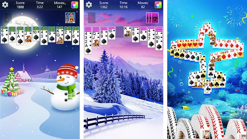 Spider Solitaire Fun (Спайдер Солитер Фан)  [МОД Много монет] Screenshot 2