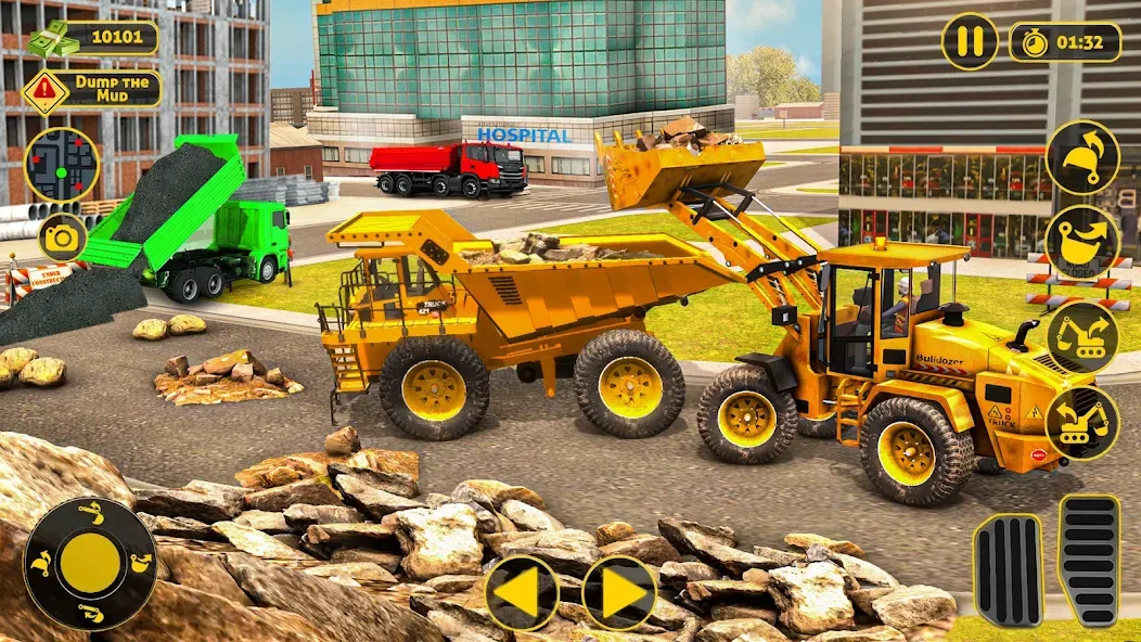 Construction Dump Truck Game (Конструкционный симулятор самосвала)  [МОД Бесконечные монеты] Screenshot 4