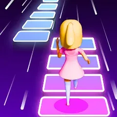 Взломанная Melody Run - Cute Popcat Music (Мелодия Ран)  [МОД Все открыто] - последняя версия apk на Андроид