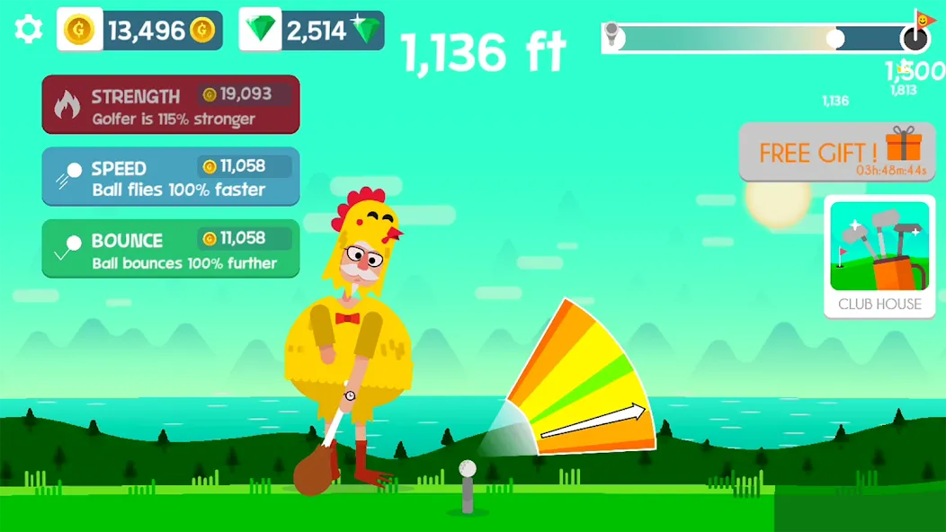 Golf Orbit: Oneshot Golf Games  [МОД Много монет] Screenshot 4