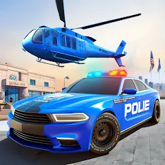 Скачать взломанную US Police Car Transporter Game (Полицейский транспорт игры)  [МОД Unlocked] - полная версия apk на Андроид