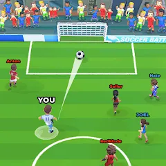 Взломанная Soccer Battle -  PvP Football  [МОД Unlocked] - полная версия apk на Андроид
