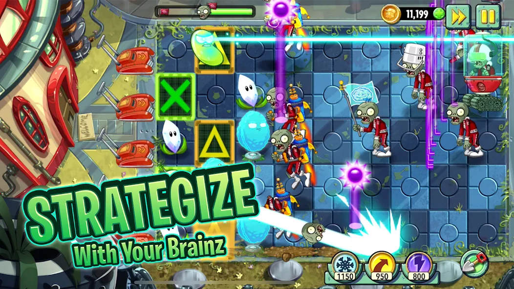 Plants vs. Zombies™ 2 [МОД Unlocked] Screenshot 1