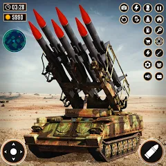 Взломанная Tank Battle Army Games 2023  [МОД Mega Pack] - полная версия apk на Андроид