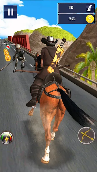 Cowboy Horse Run  [МОД Много монет] Screenshot 4
