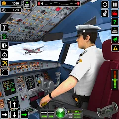 Скачать взломанную Airplane Flight Simulator 2023  [МОД Mega Pack] - последняя версия apk на Андроид