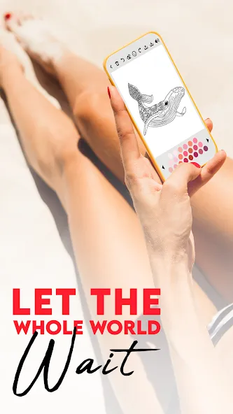 Coloring for adults offline  [МОД Бесконечные деньги] Screenshot 1