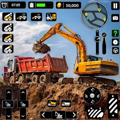Взломанная Snow Offroad Construction Game  [МОД Mega Pack] - стабильная версия apk на Андроид