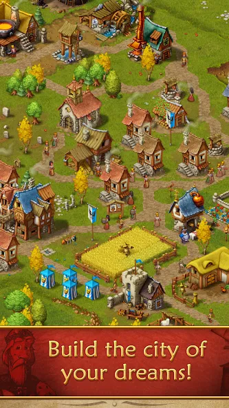 Townsmen  [МОД Бесконечные деньги] Screenshot 2