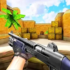Скачать взломанную Gun Strike: FPS Shooter Game (Каунтер Атак)  [МОД Все открыто] - стабильная версия apk на Андроид