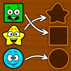Скачать взломанную Shapes & Colors Games for Kids  [МОД Меню] - стабильная версия apk на Андроид