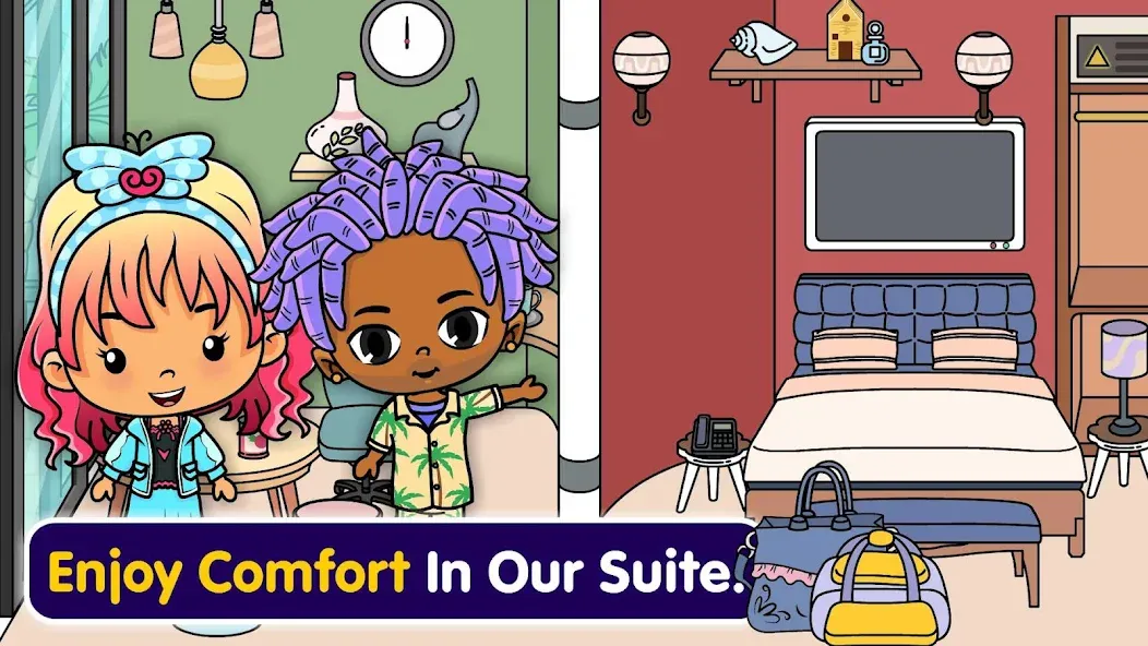 Tizi Town - My Hotel Games  [МОД Menu] Screenshot 2