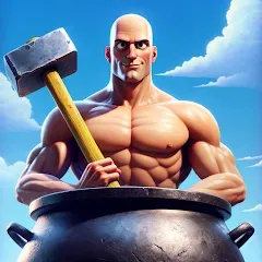 Скачать взлом Hammer Climber Man: Pot Man 3D  [МОД Бесконечные монеты] - полная версия apk на Андроид