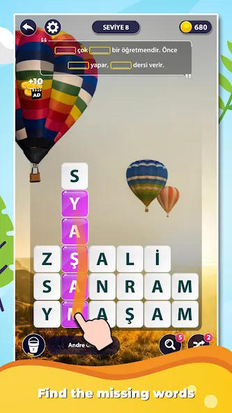Word Surf: Inspire (Ворд Серф)  [МОД Бесконечные монеты] Screenshot 1