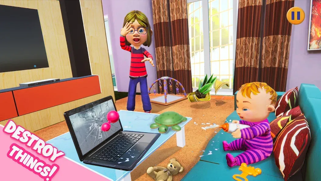 Virtual Baby Mother Simulator  [МОД Много монет] Screenshot 4