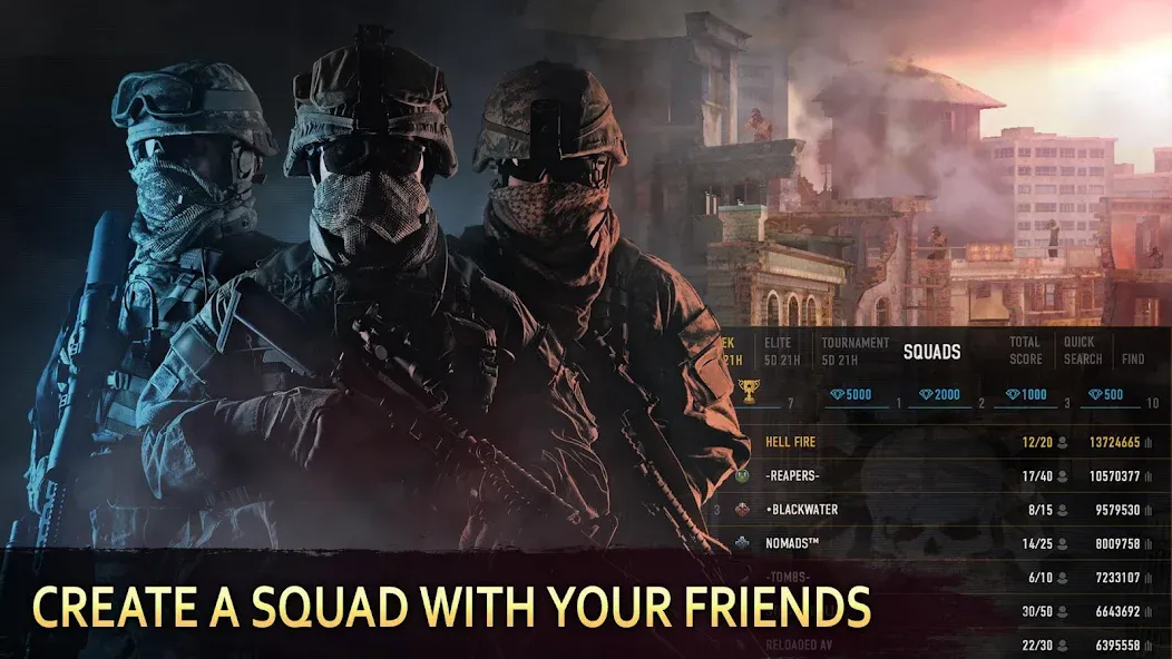 Sniper Arena: PvP Army Shooter  [МОД Много денег] Screenshot 1
