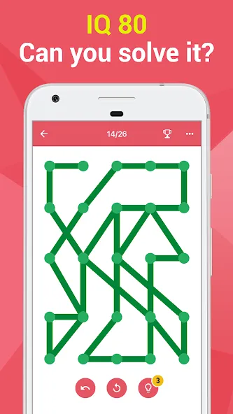 1LINE –One Line with One Touch (ЛАЙН)  [МОД Бесконечные монеты] Screenshot 2