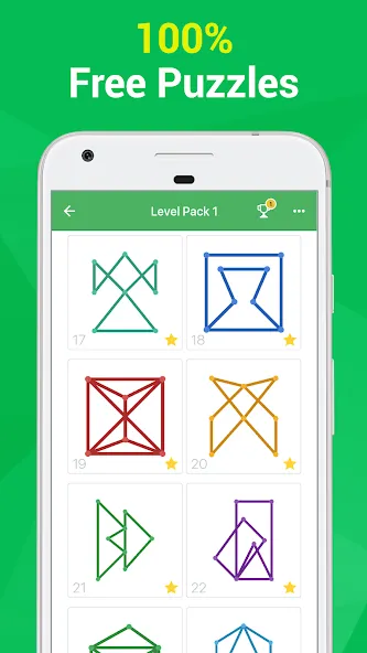 1LINE –One Line with One Touch (ЛАЙН)  [МОД Бесконечные монеты] Screenshot 3