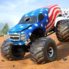 Скачать взломанную Fearless US Monster Truck Game (Фирлесс ЮЭС Монстер Трак Гейм)  [МОД Много денег] - последняя версия apk на Андроид