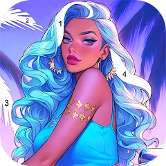 Скачать взломанную Paint Color: Color by number  [МОД Много монет] - стабильная версия apk на Андроид