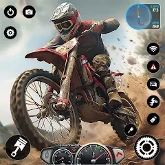 Взломанная Motocross MX Dirt Bike Games  [МОД Все открыто] - стабильная версия apk на Андроид