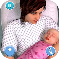 Взломанная Pregnant Mother Simulator Game (Симулятор беременной мамы)  [МОД Много монет] - стабильная версия apk на Андроид