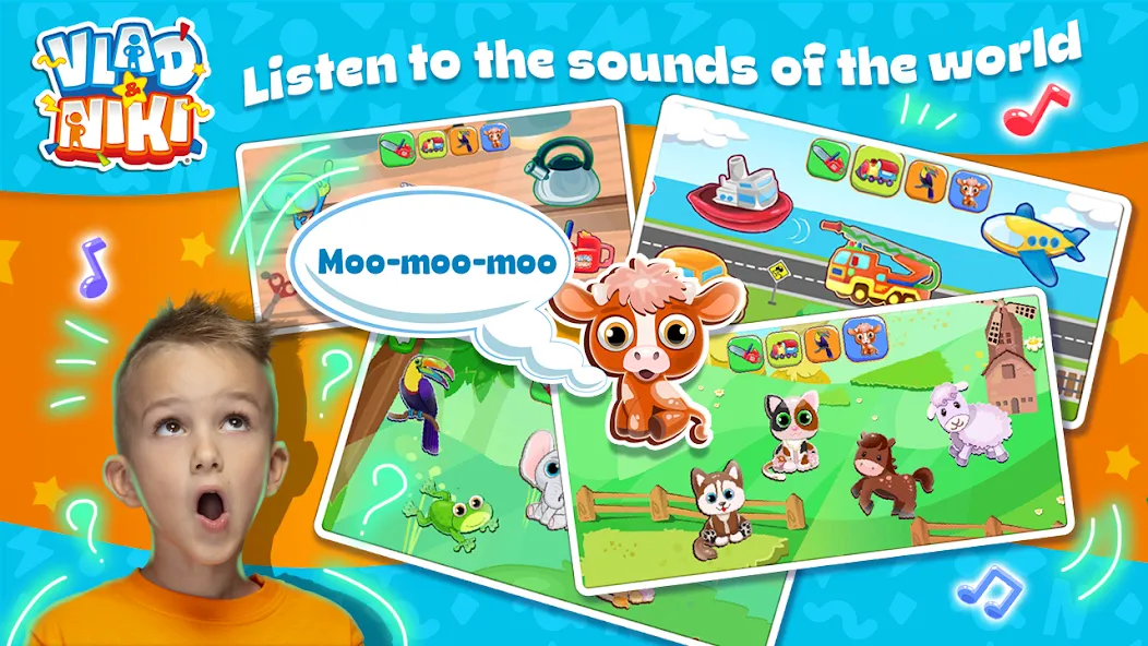 Vlad and Niki: Kids Piano  [МОД Меню] Screenshot 3