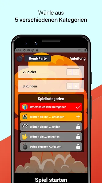 Bomb Party: Das Bombenspiel! (Бомб Пати)  [МОД Много монет] Screenshot 1