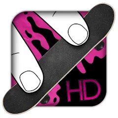 Скачать взлом Fingerboard HD Skateboarding (Фингерборд ХД скейтбординг)  [МОД Menu] - полная версия apk на Андроид