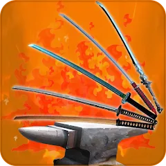 Взломанная Katana Collection : blacksmith  [МОД Много денег] - стабильная версия apk на Андроид