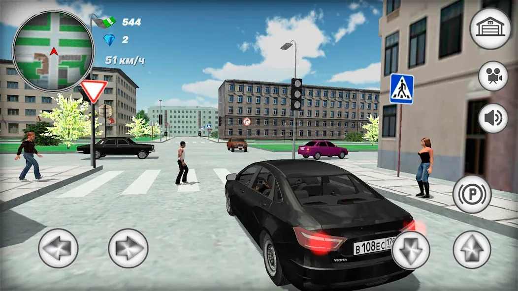 Русская тачка Лада Веста  [МОД Меню] Screenshot 3