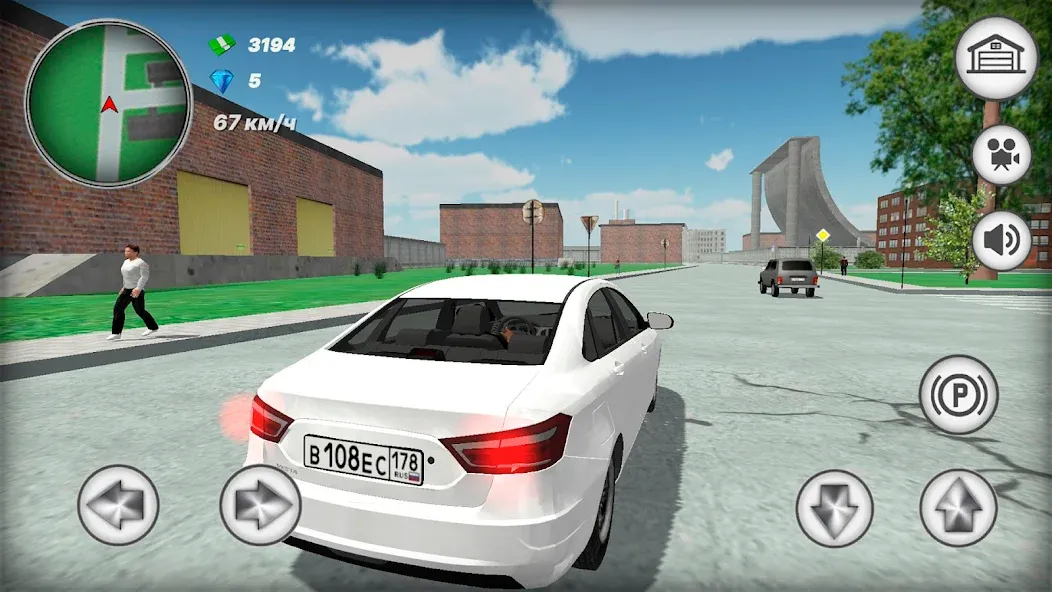 Русская тачка Лада Веста  [МОД Меню] Screenshot 5