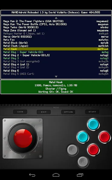 MAME4droid  (0.139u1) (МАМЕ4дроид)  [МОД Много монет] Screenshot 2