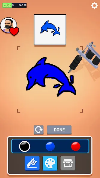 Ink Inc. - Tattoo Drawing  [МОД Unlimited Money] Screenshot 2