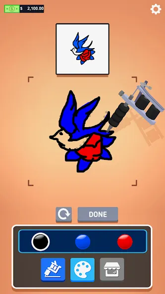 Ink Inc. - Tattoo Drawing  [МОД Unlimited Money] Screenshot 3